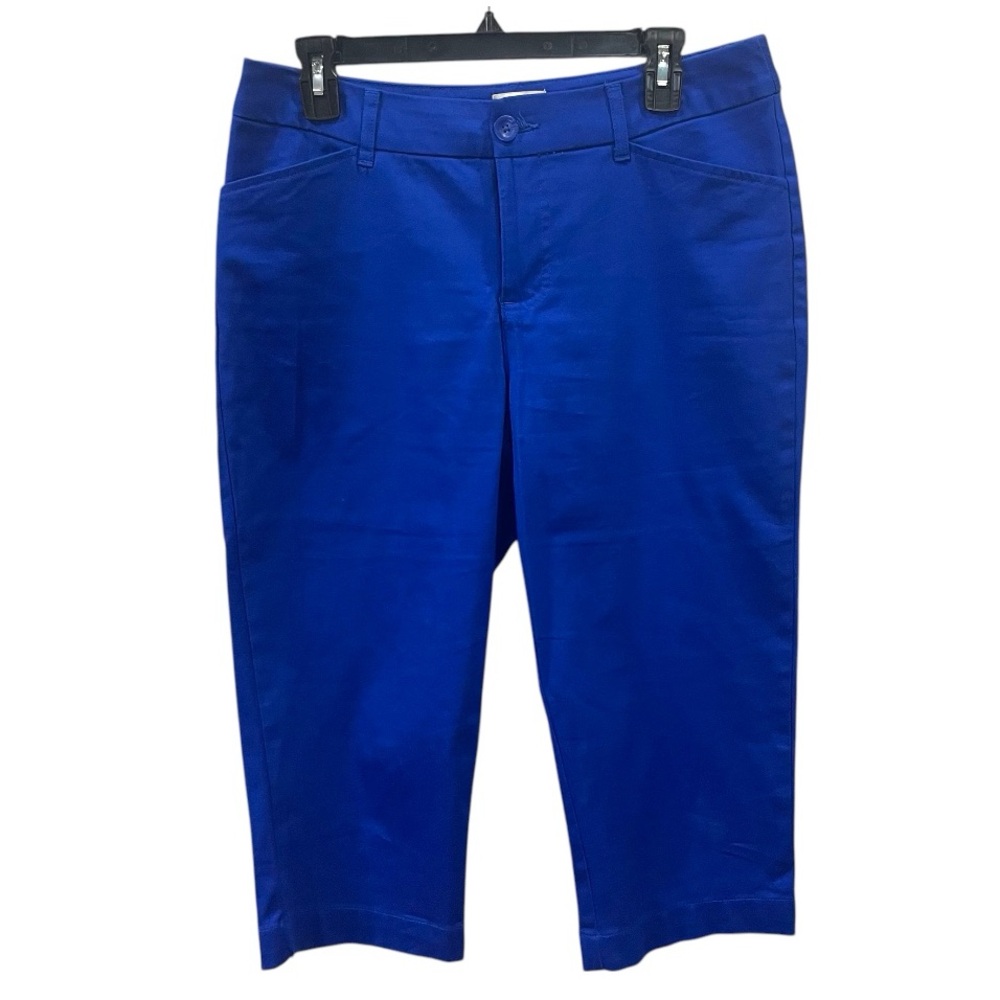 St. John's Bay Mid Rise Blue Capris Size 8- NWOT